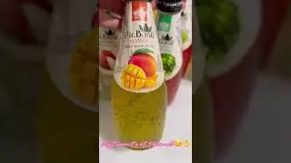 Newly drinks sensation with basil seeds#mrbasil#mango#pineapple#lychee#apple#fruitcocktail#kiwi