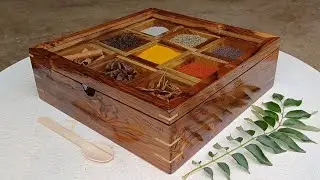 Beautiful Spices Box with container | How to Make Wooden Spice Box | Wooden Masala Box