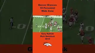 Denver Broncos 10 Personnel Wide Zone #offense #all22 #nfl #zone #football #coaching #ncaa