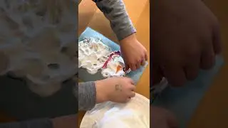 Детская поделка &laquo;Снеговик из объемных красок&raquo;! #воспитательдетскогосада #дошкольноеобразование #у...