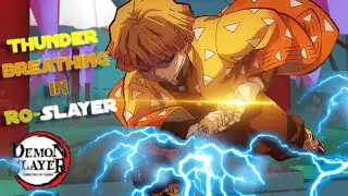 Thunder Breathing in Ro Slayer (LOCATION OF THE SENSEI, BREATHING SKILLS, FIGHT) RATING IT!!!