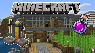 Building a Potion Room in Minecraft PE (Survival Let's Play Episode 12)