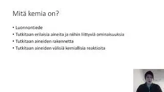 Kemia: Mitä on kemia?