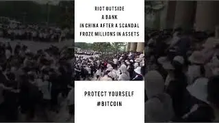 A Bank in China Zheng Zhou being protested by people who got their assets frozen!