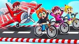 AVION de Gar&ccedil;ons vs BMX de Filles sur GTA V !