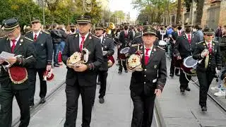 Banda de Música de la Cruz Roja, Desfile de Bandas Santa Cecilia Sevilla 2021.