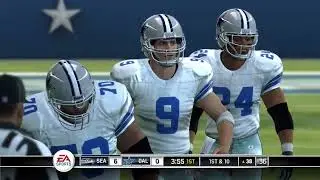 Madden NFL 10 Gameplay - Franchise mode - Seattle Seahawks vs Dallas Cowboys