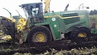 Koszenie Kukurydzy 2017 z Firmą GRAVIT ✪ Nowe Nabytki ✪ 4x John Deere 7780i ,2x 6190r,7530 ✪ Manitou