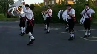 Knightlow Morris Men dance Trunkles, Bampton. The Old Smithy, Church Lawford.