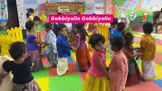 చిన్నారులా Gobbiyallo Gobbiyallo Dance | Kids Dance Performance | Nursery & LKG Kids 