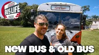 Plumbing the New Bus & Painting the Old | Bus Conversion pt. 47 | The Bus Life
