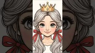 Princess coloring 👸 | Learn drawing and coloring