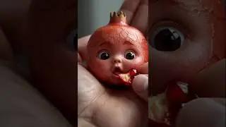 human pomegranet eating  #skanimation