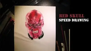 Red Skull: Realistic Speed Drawing (Time-Lapse)