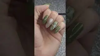 unhas f&aacute;ceis de fazer 💚🫒🍏 #unhasfaceis #unhasdecoradas #nailart #nails #esmalta&ccedil;&atilde;o #unhas