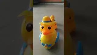 Battery operated fun duck musical track toy #duck #train #musical #fun