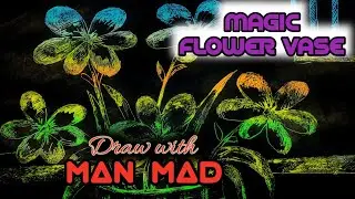 # MAGIC FLOWER VASE DRAWING WITH OIL PASTELS/ By Draw with MAN MAD