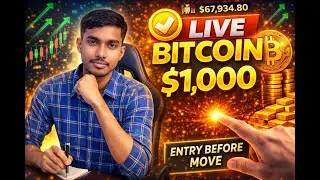 BTC LIVE | Sunday Bitcoin scalping | fake move warning #btc