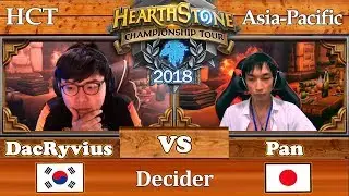 Hearthstone Asia-Pacific: DacRyvius vs Pan 09/08/2018