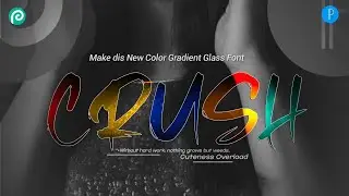 Create multi Color Gradient Glass Font in New style on Android using Photopea in Hindi/Urdu.