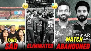 MATCH ABUNDONED😢| KKR ELIMINATED😥| RCB VS KKR | FANS SAD | IPL2025