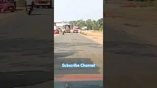 Live Road Accident with Bus | Rack-less Bike Driving  #roadtrip #roadsafety #punjab #india