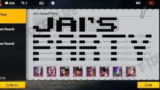 Jai's Farewell Party [7-Day Free Trial] 😱🔥| Free Fire 🇮🇳❤️