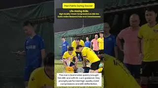 Quick Action with AED Brings Man Back After Fainting During Soccer Match #cardiacarrest