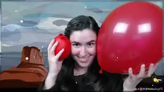 ASMR - Blowing Up 2 Red Balloons