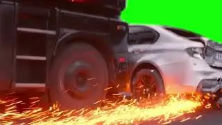 truck car accident | truck accident | Green screen car accident | green screen video