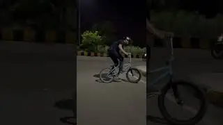 Bmx practice at night&hellip;.best time to ride #bmx #india