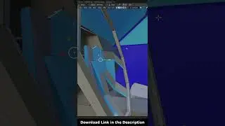 Low Poly Blue Car (SlicedCar N1) in Blender - 3D Modeling Timelapse #shorts