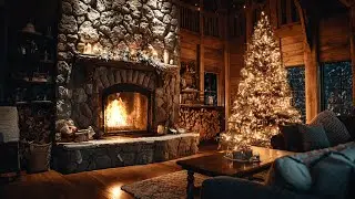 Snowfall by the Fire ❄️ Peaceful Winter Ambience for Sleep and Relaxation