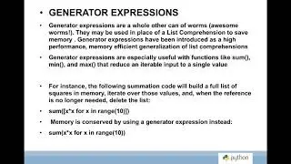 Generator Expressions