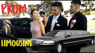 Prom - Black stretch limousine service provided by Famous City Limousine.