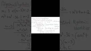 Algebraic Identities #maths #exam #algebra #math #puzzle #studywithme #studytips