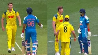Shreyas Iyer vs Hazelwood Fight in Perth!🔥Ind vs Aus ODI 2025