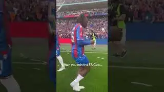 Just Ebere Eze enjoying himself after winning FA Cup #cpfc #crystalpalace #facup #football #fyp