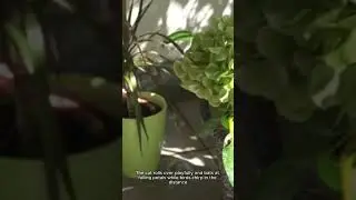 Wholesome Garden Playtime 🌼🐱 Girl & Cat in Nature&rsquo;s Wonderland #Shorts