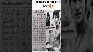 workout plan of Bruce Lee 💪 #brucelee #workout #bruceleestatus