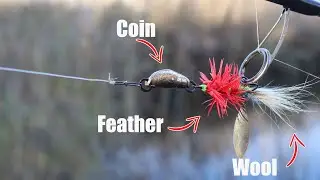 Making a Noise Jig from Coin and Goat Hair | diy fishing lure