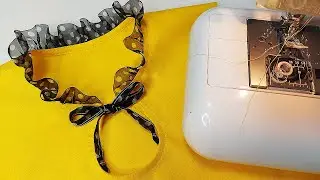 Дизайн горловины с рюшей/Крой и пошив
