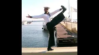The improvisation with out music.The  Russian Sailor folk tap dance. Tap man from Moscow.