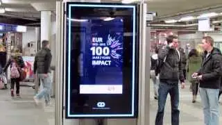 Erasmus Universiteit 100 jaar bij RET op metrostation Beurs