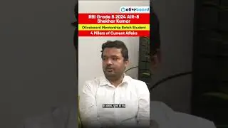 RBI Grade B 2024 AIR-8 on Current Affairs