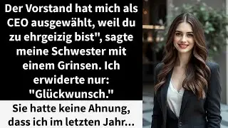 Der Vorstand hat mich als CEO ausgewählt, weil du zu ehrgeizig bist