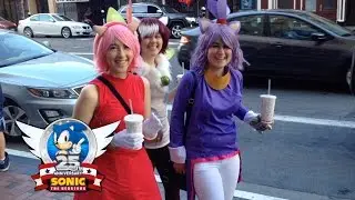 In Line at Sonic 25th Anniversary Party