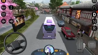 Driving in Chinese city shanghai | bus simulator ultimate 2025 android gameplay