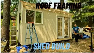 Part 2: Building my 12x16 Shed Workshop from Start to Finish Framing the roof and side panels