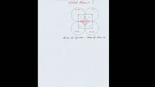 Find shaded area =     #maths #geometrychallenge #iitjee